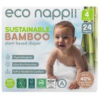 Eco Nappii Bamboo Nappies 4 (7-12KG) / Single Sprout